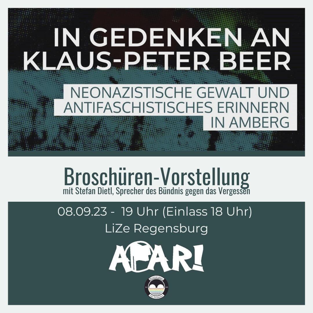 In Gedenken an Klaus-Peter Beer – Neonazistische Gewalt und antifaschistisches Erinnern in Amberg